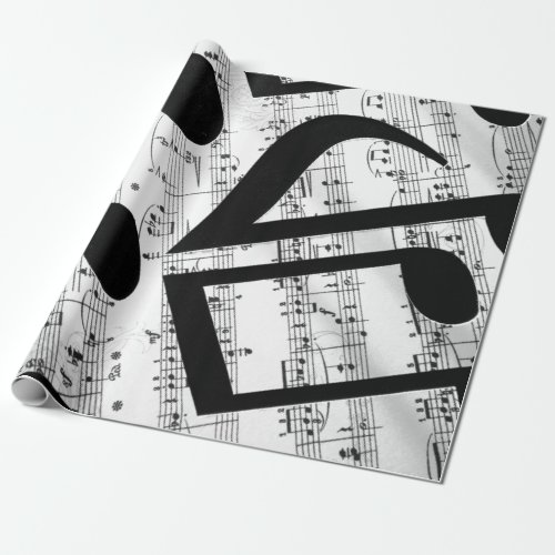 Artsy Sheet Music Wrapping Paper
