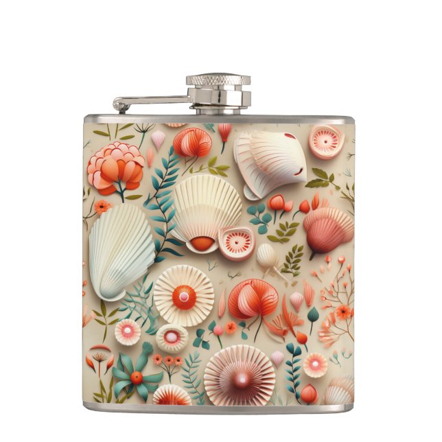 Artsy Shells Flask (Front)