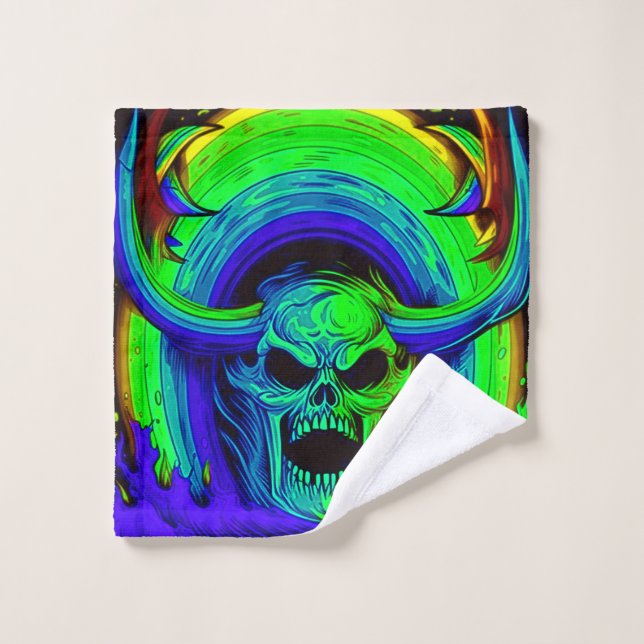 Artsy Skull Wash Cloth (Wash Cloth)