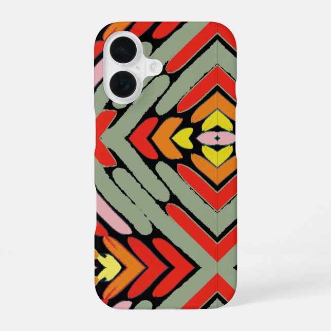 Artsy Southwestern Tribal Pattern iPhone Case (Back)