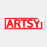 Artsy Stamp Bumper Sticker