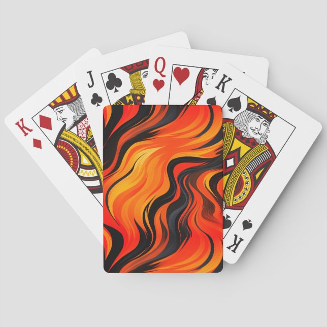 Artsy Stripes Poker Cards (Back)