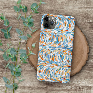 Artsy Summer Colors Hip Paint Splatter Art Pattern iPhone 16 Pro Max Case