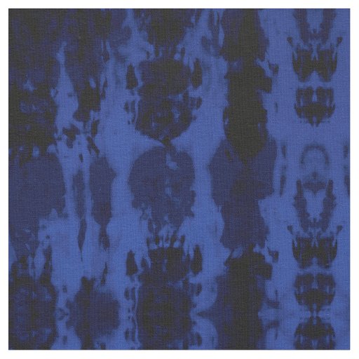 Artsy Summer Navy Blue Colorful Tie Dye Fabric
