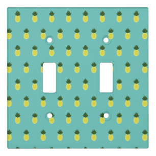 Artsy Summertime Pineapple Pattern Light Switch Cover
