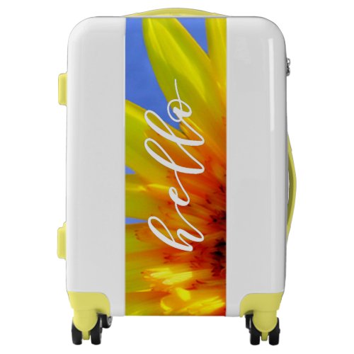 Artsy Sunflower Bold Bright Hello Sunshine Luggage
