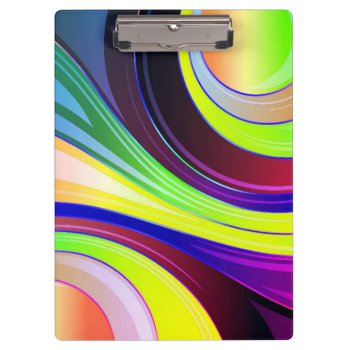 Artsy Swirl Clipboard by MarblesPictures at Zazzle