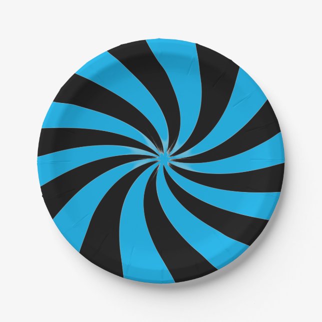 Artsy Swirl Paper Plates (Front)