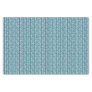 Artsy Teal Blue Green Zigzag Stripes Art Tissue Paper