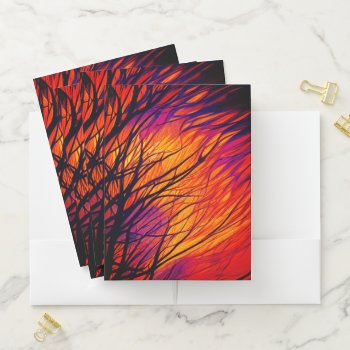 Artsy Tree Branches Pocket Folder by MarblesPictures at Zazzle