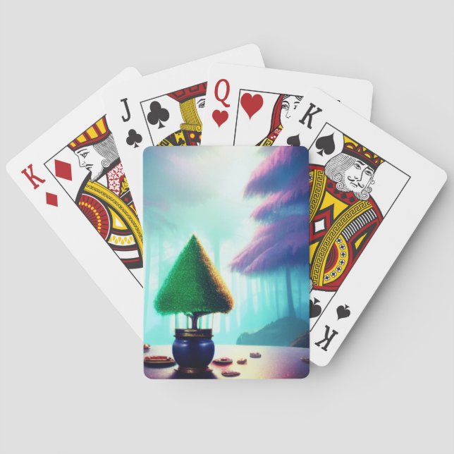 Artsy Tree Poker Cards (Back)