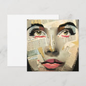 Artsy Unique Digital Art | Pretty Lady Abstract (Front/Back)