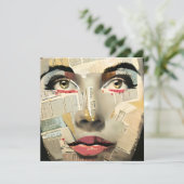 Artsy Unique Digital Art | Pretty Lady Abstract (Standing Front)