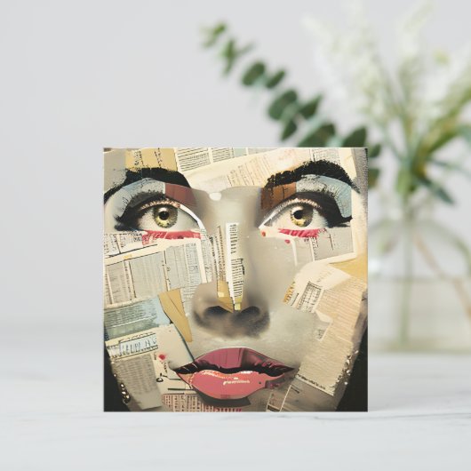 Artsy Unique Digital Art | Pretty Lady Abstract (Standing Front)