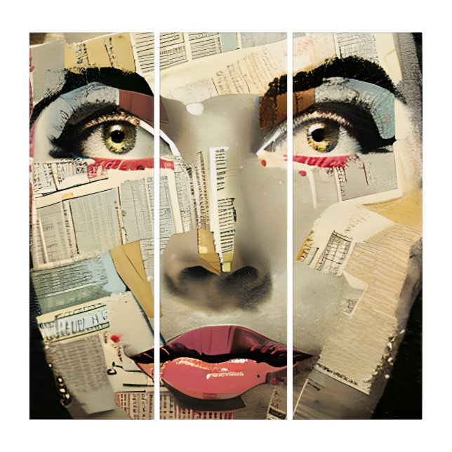 Artsy Unique Digital Art | Pretty Lady Abstract (Front)