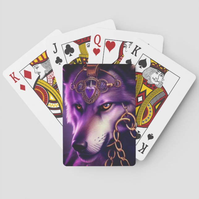 Artsy Wolf Poker Cards (Back)