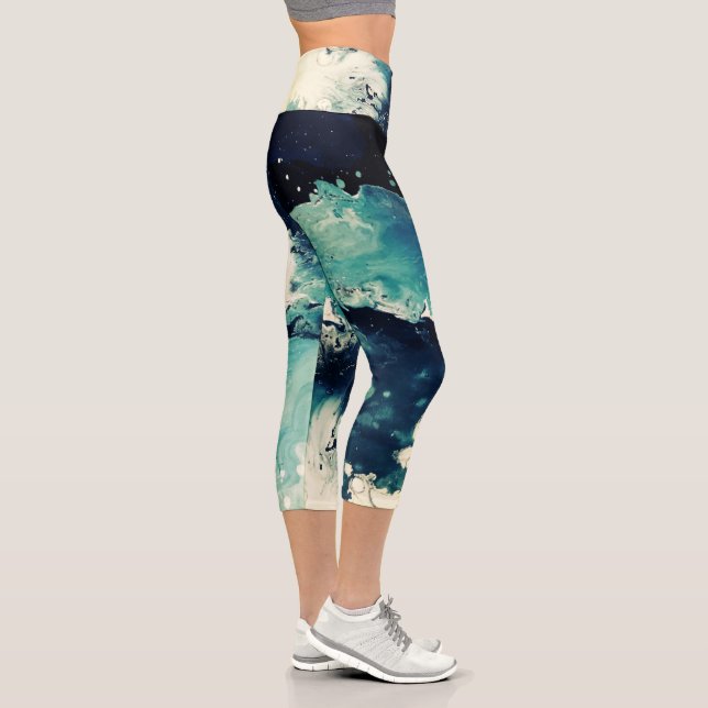 Artsy yoga pants capri (Right)