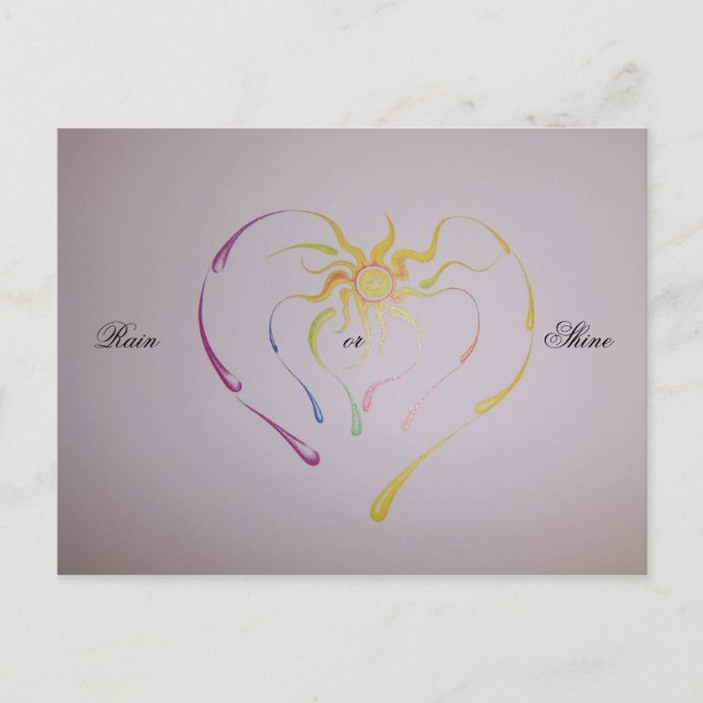 artwork 011, Rain                              ... Postcard (Front)