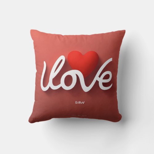  artwork featuring the word LOVE pillow