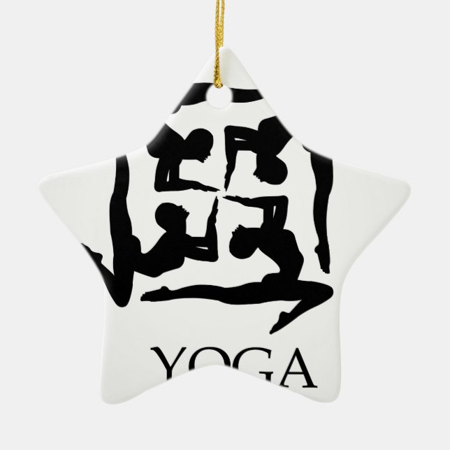 artwork for yoga ceramic ornament (Front)