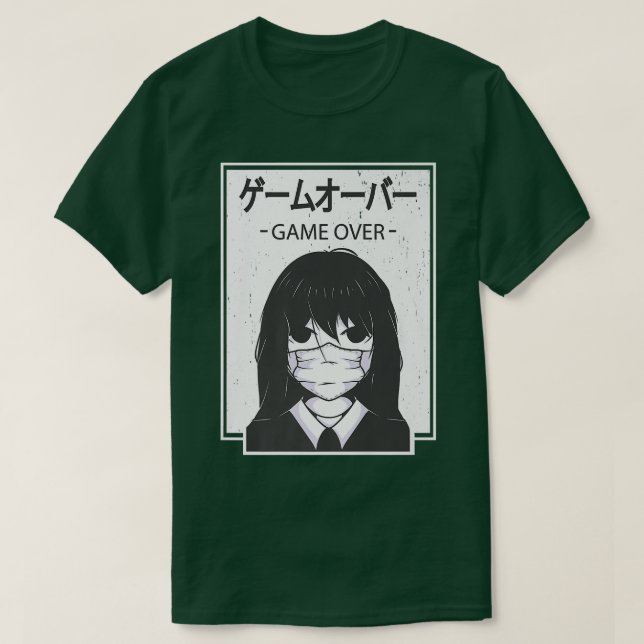 Artwork Game Over Indie Japan Otaku  T-Shirt (Design Front)