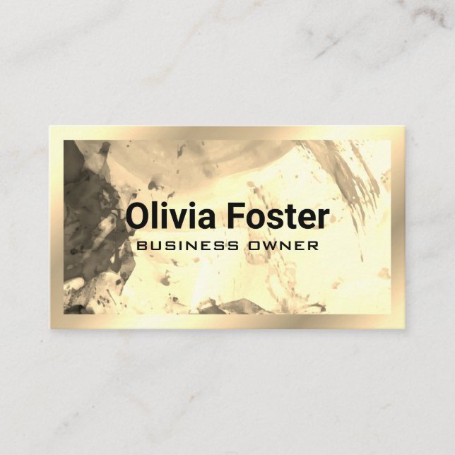 Artwork | Gold Frame Business Card (Front)