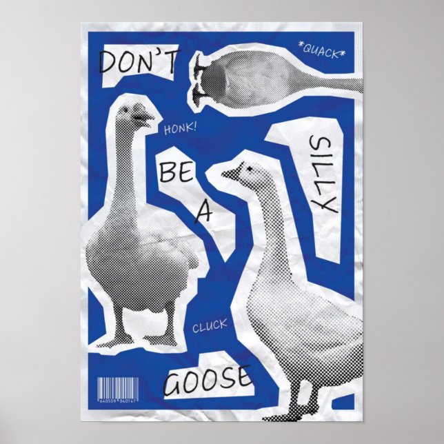  Artwork Illustration Don't Be A Silly Goose Poster (Front)