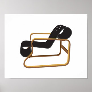 Artwork of Chair no 41. Poster - 2 colors
