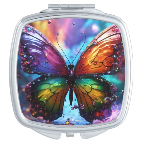 artwork _ the butterfly compact mirror