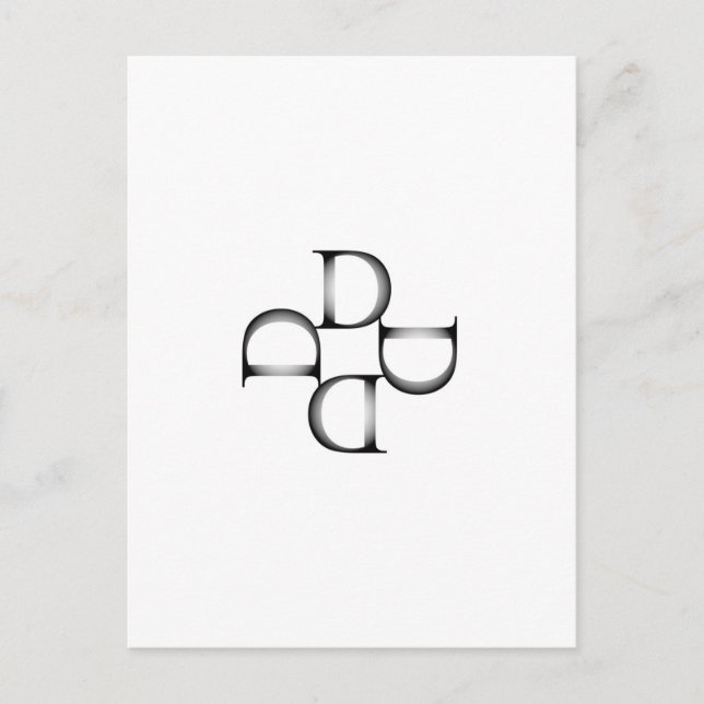 artwork with D Postcard (Front)