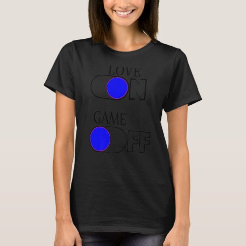 Artworks  LOVE On Game Off Valentines For Boy Girl T_Shirt