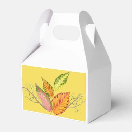 Arty Autumn on a Favor Box