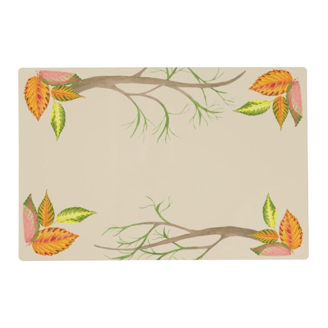 Arty Autumn on a Laminated Placemat (Front)