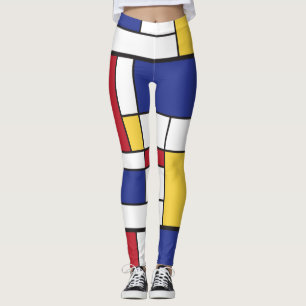 Arty Piet Mondrian Colorful Leggings
