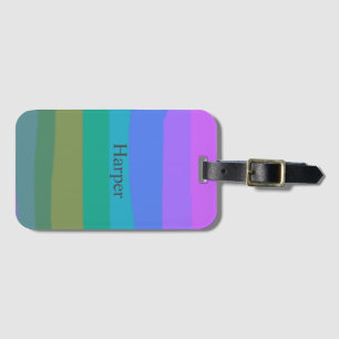 Arty Pretty Cool Colorful Girls Luggage Tag