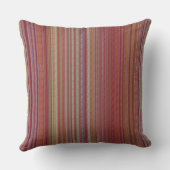 Arty Stripe Dark Multicolor Outdoor Lumbar Pillow (Back)