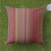 Arty Stripe Dark Multicolor Outdoor Lumbar Pillow (Grass)