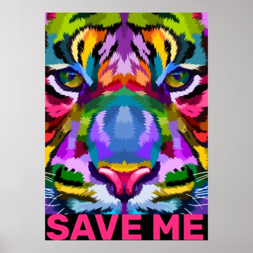 Arty Tiger Save Me Poster