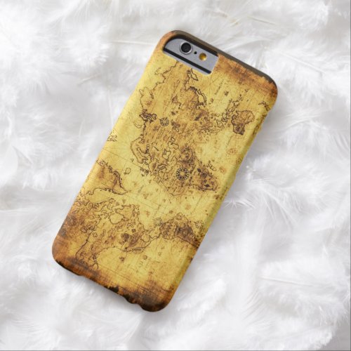 Arty Vintage Old World Map Barely There iPhone 6 Case