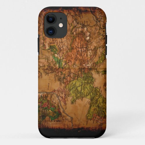 Arty Vintage Old World Map of Europe 1740 iPhone 11 Case