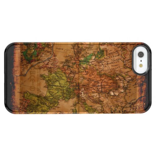 Arty Vintage Old World Map of Europe 1740 Clear iPhone SE55s Case
