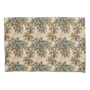 Arty Watercolor Coconut Palm Pillow Case