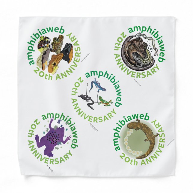 #ArtYourAmphibian2020 - Contest Winners Bandana (Front)