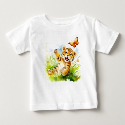 Aru A Dreamy Baby Tiger Baby T_Shirt
