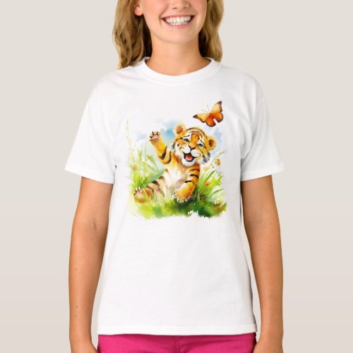 Aru A Dreamy Baby Tiger T_Shirt