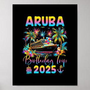 Aru Birthday Trip 2025 Cruise Birthday Party Vacat Poster