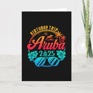 Aru Birthday Trip 2025 Cruise Vacation Birthday Pa Card