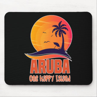 Aru One Happy Island Beautiful Sunset Beach  Mouse Pad