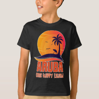 Aru One Happy Island Beautiful Sunset Beach  T-Shirt