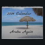 Aruba Again 2024 Calendar<br><div class="desc">This handy medium sized Aruba Calendar 2024 will keep your love alive all year long. Each month has a beautiful photo of Aruba. Medium: 8.5”l x 11”w Printed on sturdy high-quality paper with vibrant full-color, full-bleed printing Wire binding available 7 different colors Perfect holiday gift that lasts all year long....</div>